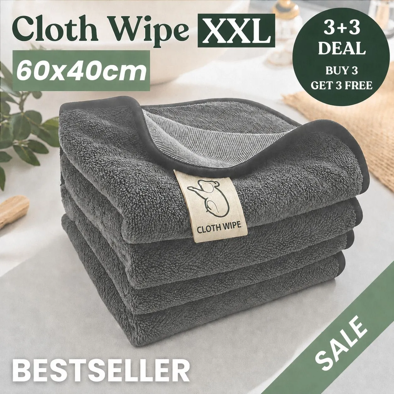 ClothWipe microfibre glass cleaning cloth